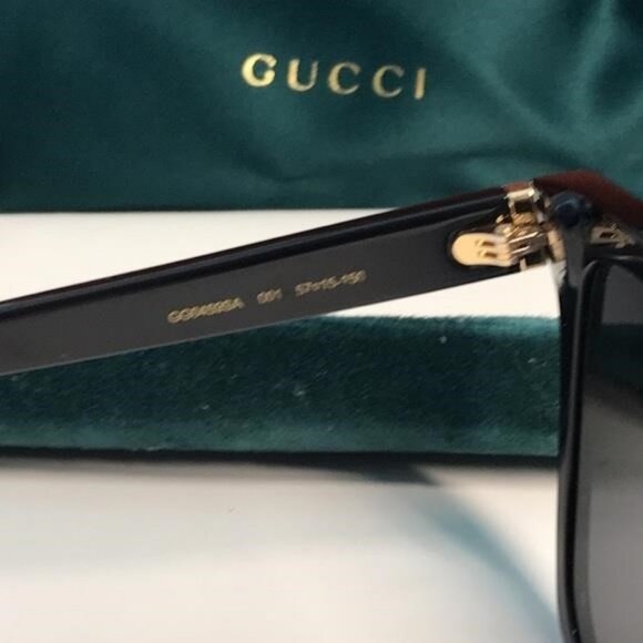 Stylish Black Sunglasses GG0459SA 001 - Picture 3 of 11